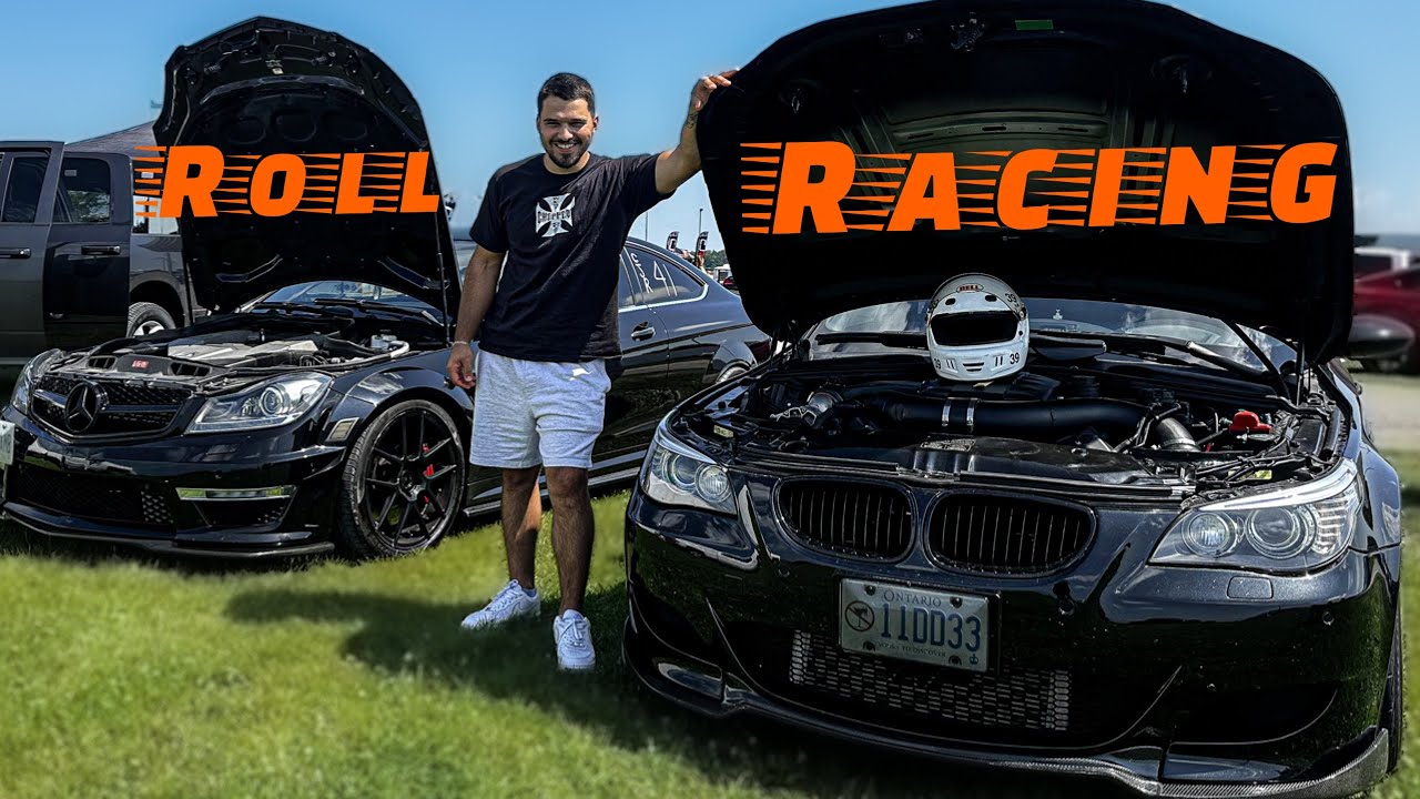 დრაგზე გაზაობა ჩემი M5ით (SUPERCHARGED V10 ROLL RACING)