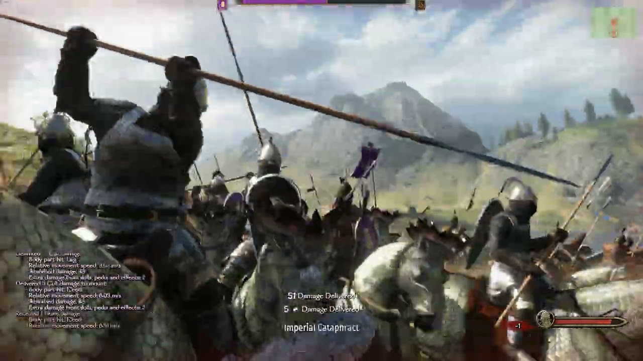 Mount & Blade II  Bannerlord inferioridad numerica + solo infantería vs caballería