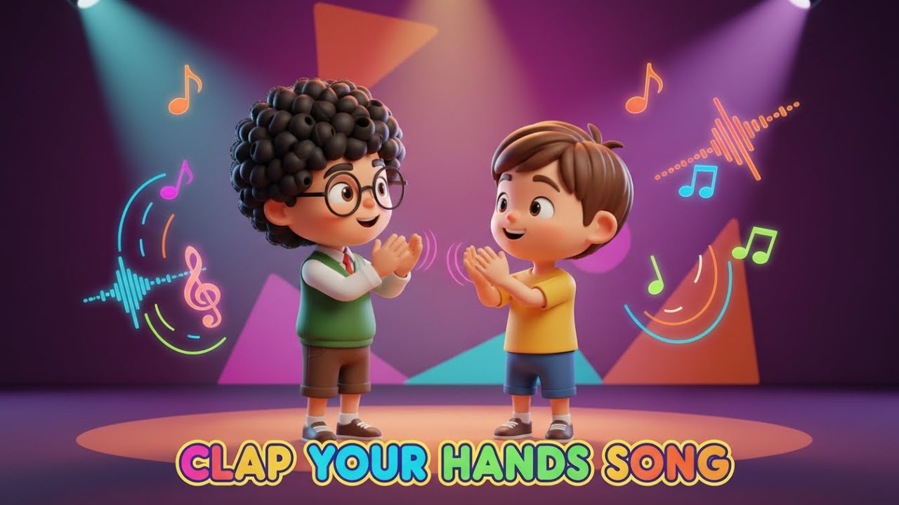 Clap Your Hands 👏 Happy Action Song for Kids | Nursery Rhyme Collection ...