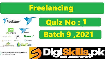 Digiskills Freelancing Quiz 1 Solution Batch 09 ||  Quiz  1 || Batch 9