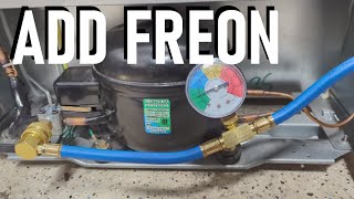 How to Add Freon/Refrigerant (R-134a) to a Refrigerator with a Piercing Valve - Easy DIY Repair!