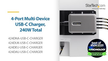 4-Port Multi-Device USB-C Charger, 240W Total | StarTech.com