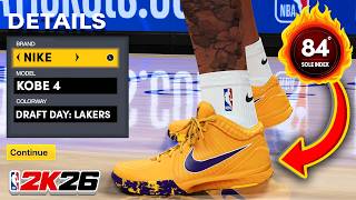 HOW TO MAKE Nike Kobe 4 "DRAFT DAY" (Lakers) in NBA 2K26!