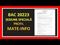 BACALAUREAT MATE 2023  SESIUNE SPECIALA MODEL REZOLVAT  PROFIL MATEMATICA INFORMATICA EXAMEN M1