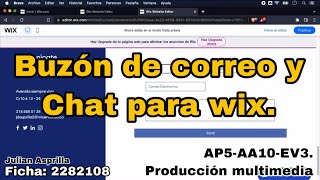 Cómo agregar Buzón de correo y chat en WIX screenshot 2
