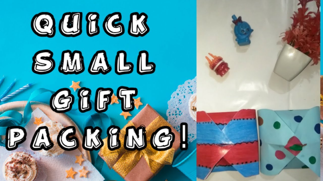 Small gift packing ideas Quick gift packing Origami gift box YouTube