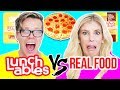LUNCHABLES VS. REAL FOOD CHALLENGE (FOOD TASTE TEST)