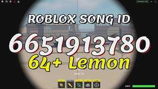 64  Lemon Roblox Song IDs/Codes