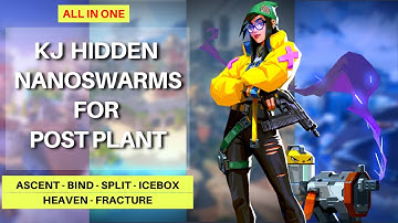 Best KillJoy hidden Nanoswarm for post plant all Maps. #killjoy #kj #valorant