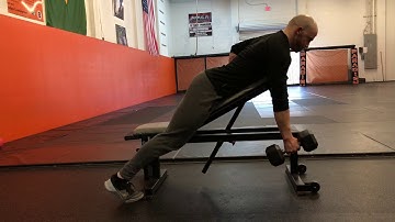 Alternating Chest-Supported Dumbbell Row