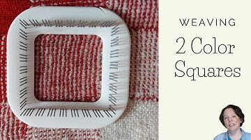 How to Weave Two Color Squares on a Zoom Loom or other Pin Loom