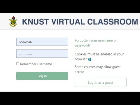 How to use KNUST Virtual Classroom || How to submit assignments and download assignments