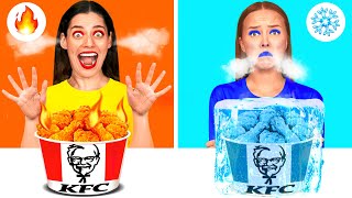 Défi Alimentaire Chaud vs Froid | Astuces Culinaires Amusantes BaRaFun Challenge
