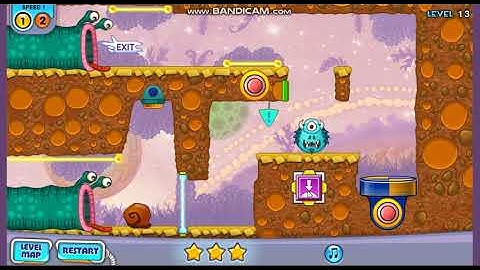 Snail Bob 4 levels 11-15 walkthrough, all 3 stars collected in each level