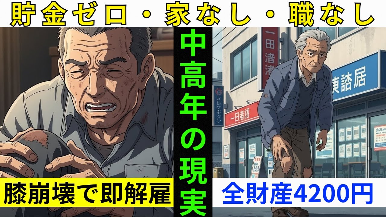 【漫画】63歳でホームレス寸前？全財産4200円の独身男が選んだ「年金繰り上げ受給」という選択…捨てられた工具箱が救った命の物語。【老後のリアル】