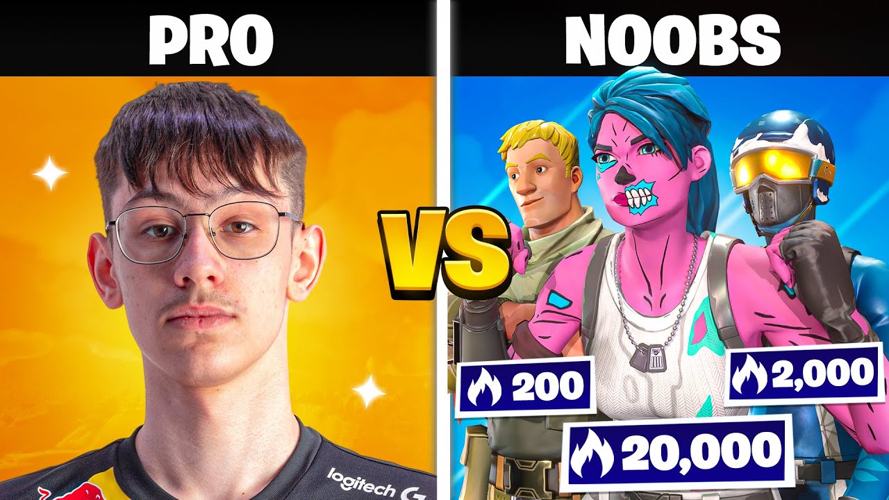 Können 3 Noobs 1 Fortnite Profi schlagen?