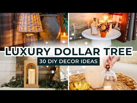30 DIY Luxury Home Decor Dollar Tree Dupes That Look Expensive!