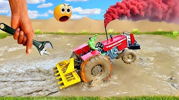 Smart Diy Mini Tractor Can Plough Real In Mud Science Project@MiniTractor100 
