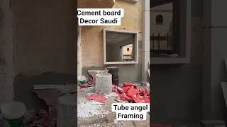 Cement board framing tube angel Saudi Arabia Airlines #interiordesign #viralvideo #profilelight