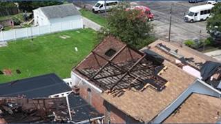 Olde Towne East storm damage aerial views