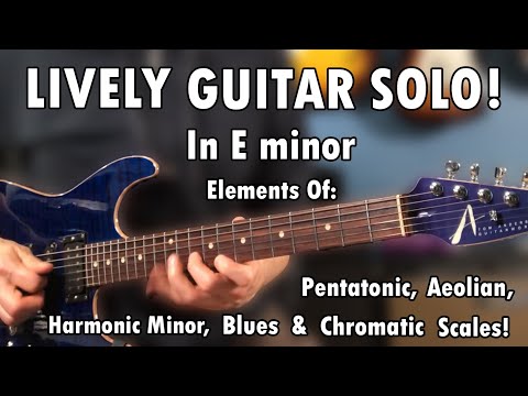 A Lively Guitar Solo, (Elements of Pentatonic, Aeolian
