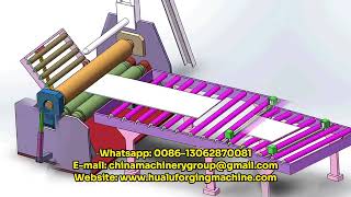4 Roll Plate Bending Machine 3D animation