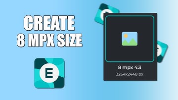 How to create 8 mpx size in Pixlr Editor