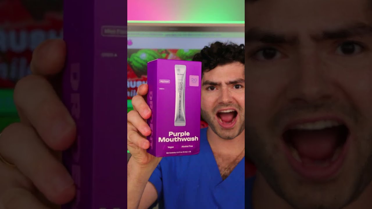 Purple Whitening Teeth Mouthwash !?