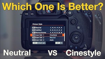 Canon 90D - Neutral Picture Style VS Cinestyle