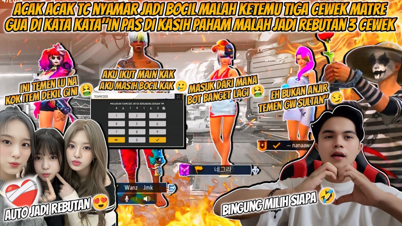 ACAK-ACAK TC NYAMAR JADI BOCIL KETEMU 3 CEWE MATRE GUA DI HINA PAS KASIH PAHAM MALAH JADI REBUTAN !!