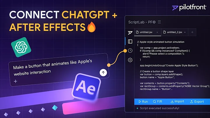 This Free Tool Makes ChatGPT Do Your After Effects Work | ScriptLab