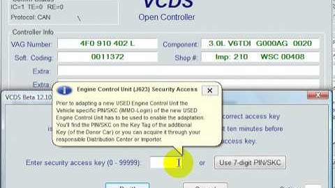VCDS Module 1 Security access