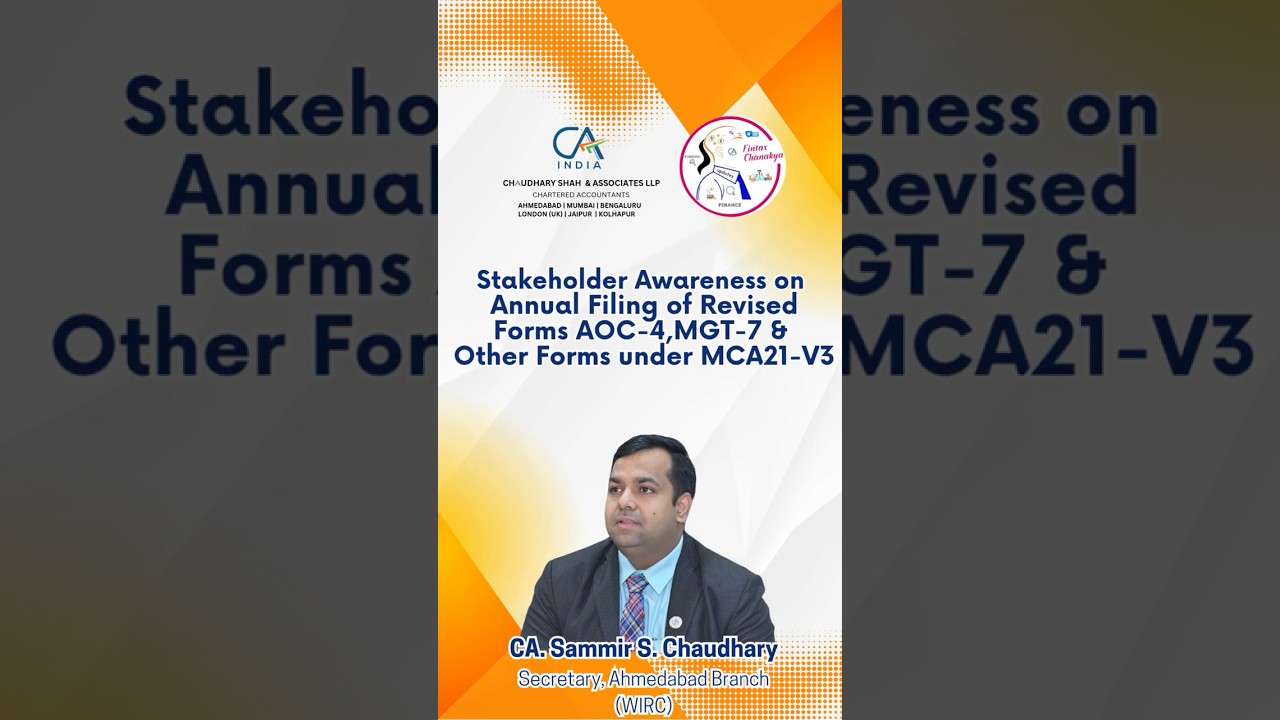 Joint Outreach Program on Stakeholder Awareness for Annual Filing of Revised Forms 