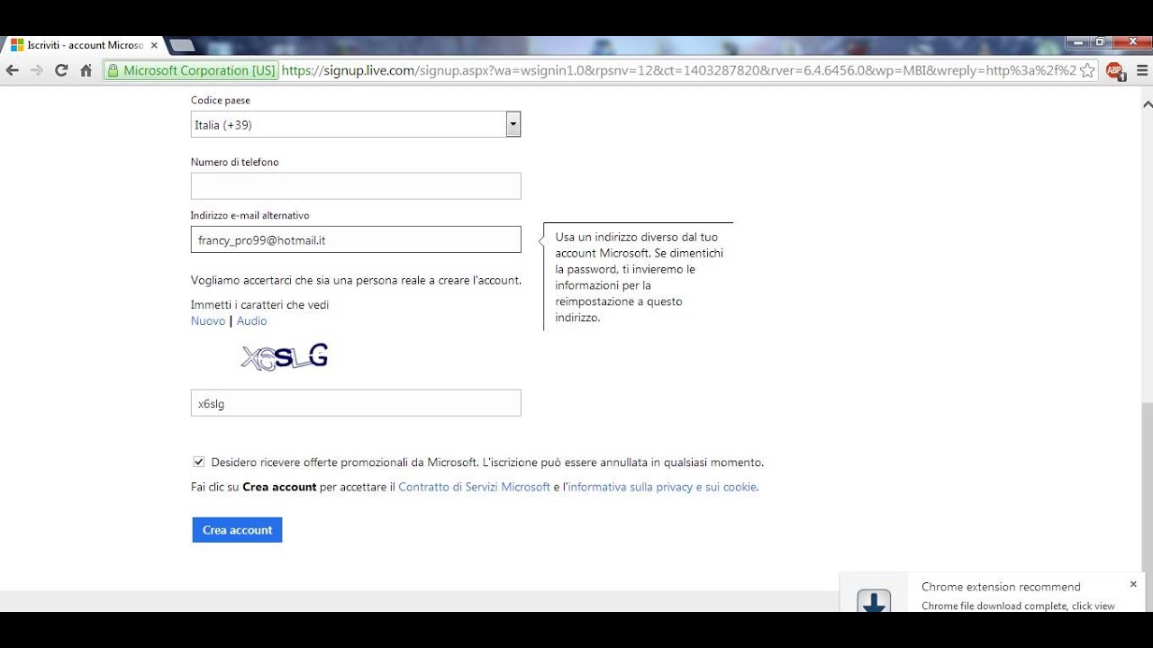 Crea Un Account Msn Hotmail It