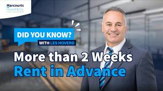Can Tenants Pay More Than 2 Weeks Rent in Advance | Harcourts Hoverd & Co Property Management