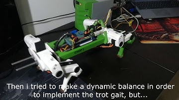 DIY quadruped robot creep gait, walking. OPEN SOURCE.