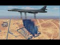 B-1 Lancer Bomber In Action Carpet Bomb Military Base And Airbase - DCS