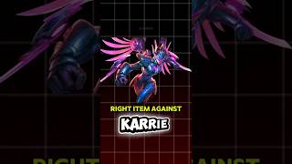 Best counter items for karrie 🔥 #MOBA55GoldenMonth #MOBA55Creator #mlbb #shorts