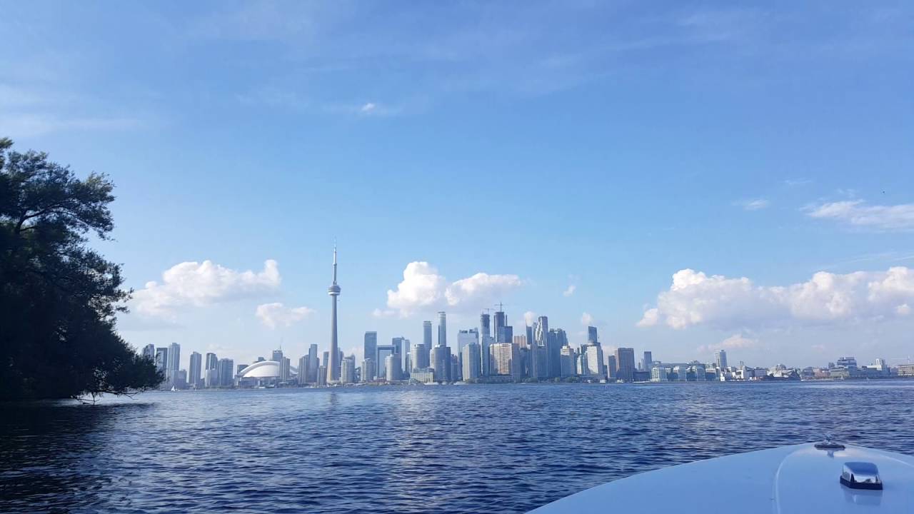 Toronto harbourfront / Island boat rental YouTube