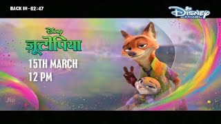 Disney Channel India  Zootopia promo 2 Starts 15th March 12 Pm 2026