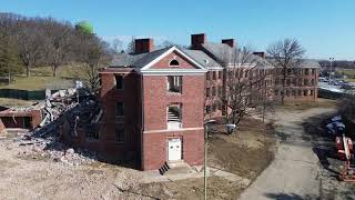 Demolition Progress - Feb 14, 2026 and  Feb 28, 2026 - Harrisburg State Hospital