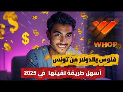 فلوس بالدولار من موقع  أسهل طريقة لقيتها في 2025 بدون رأس مال من تونس
