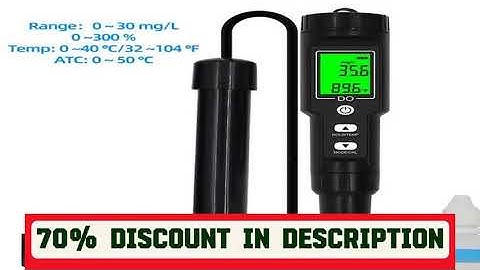 A must-have product! DO9100 Digital Dissolved Oxygen Meter 0.0-30.0 Mg/L Waterproof ATC 0.0-300.0%