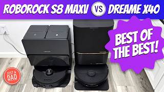 Roborock S8 MaxV Ultra vs Dreame X40 Self-Emptying Vacuum & Mop Robot COMPARISON  BEST of the BEST