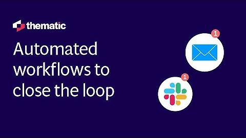 Thematic Feedback Analytics - Workflows Demo