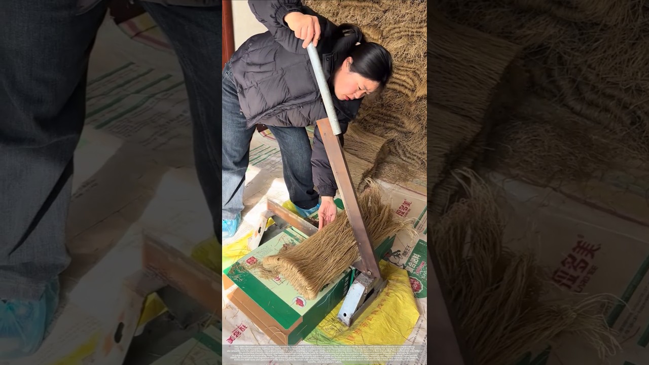 Sweet potato starch cutting – good tools and machinery improve work efficiency