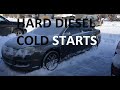 Extreme DIESEL hard cold start compilation #20 | Odpalanie diesli na mrozie