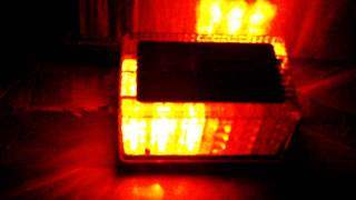 Bedget 48 led lightbar in amber - magnetic base