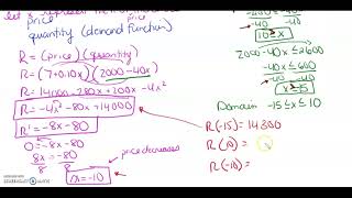 MCV4U 3.4 Optimization Problems in Economics and Science Profile