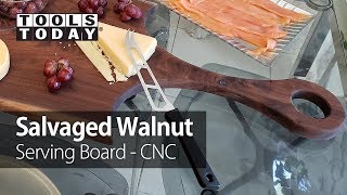 Salvaged Walnut Slab Serving Board | ToolsToday